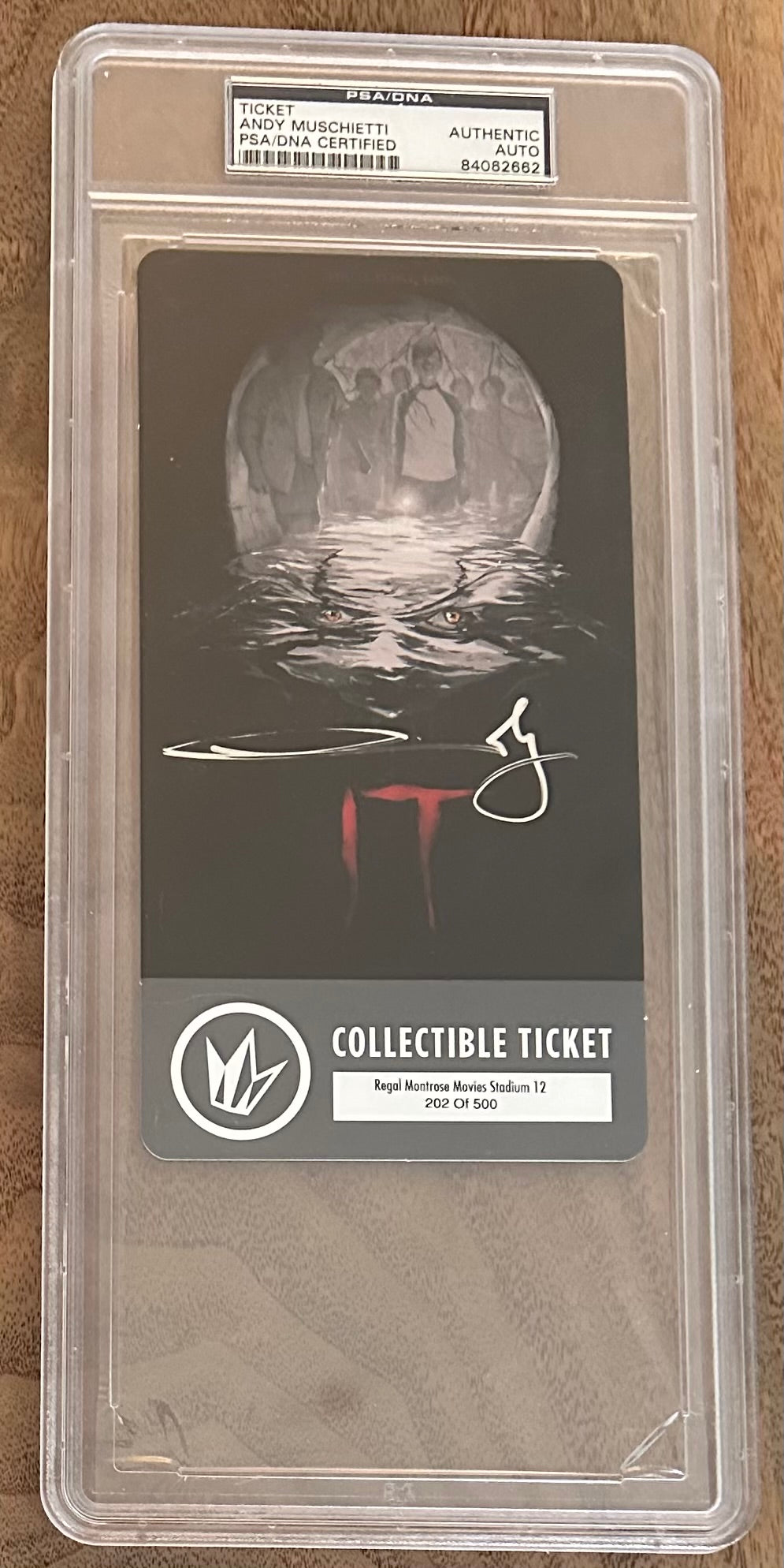 Andy Muschietti Signed LE "IT" Collectible Ticket (PSA) - Limited Edition