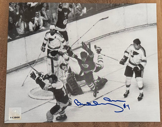 Bobby Orr Signed Bruins "The Flying Goal" 8x10 Photo (Orr) - Official Bobby Orr Hologram & COA