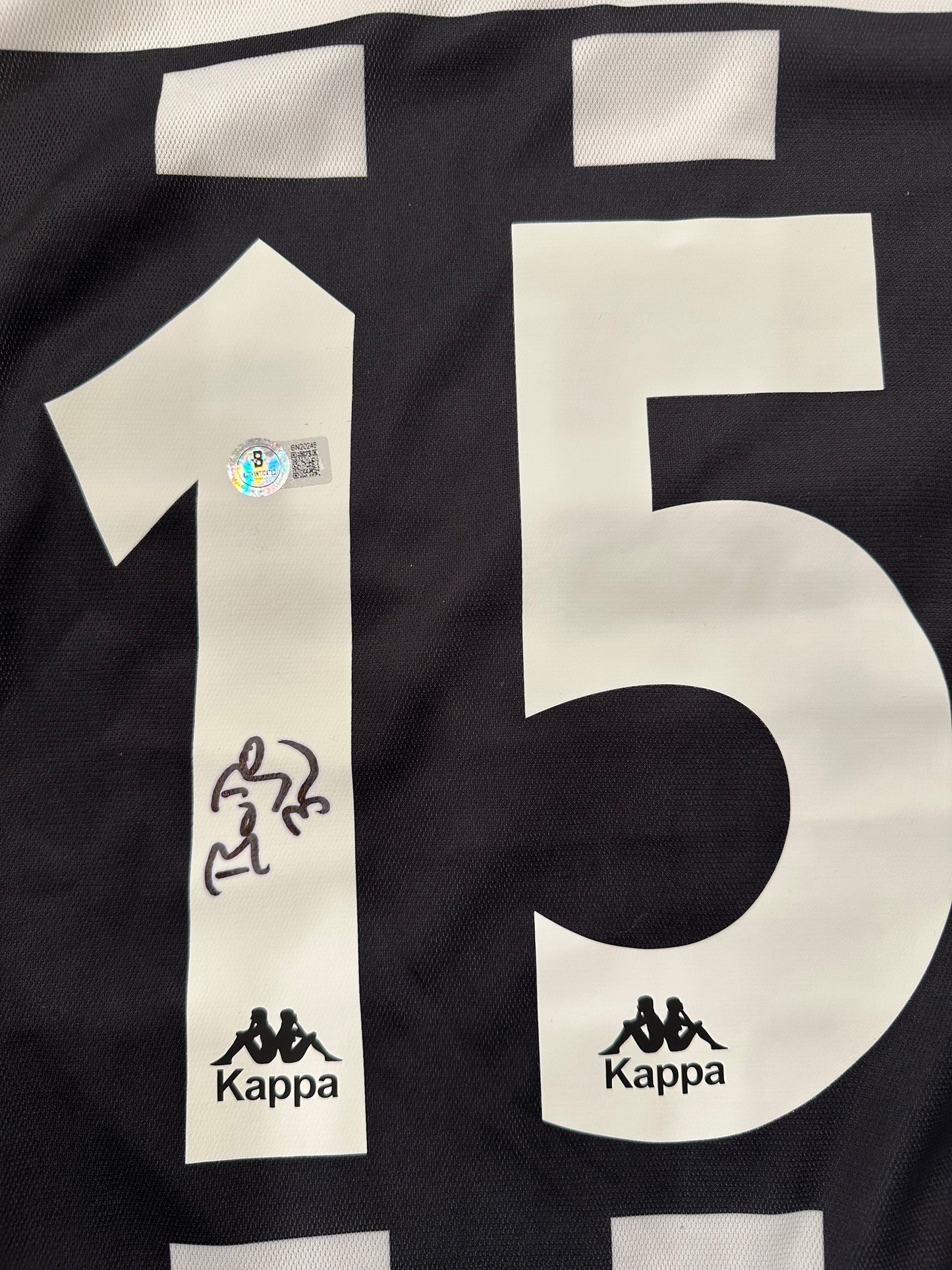 Christian Vieri Signed Juventus Lotto Authentic Jersey (Beckett)
