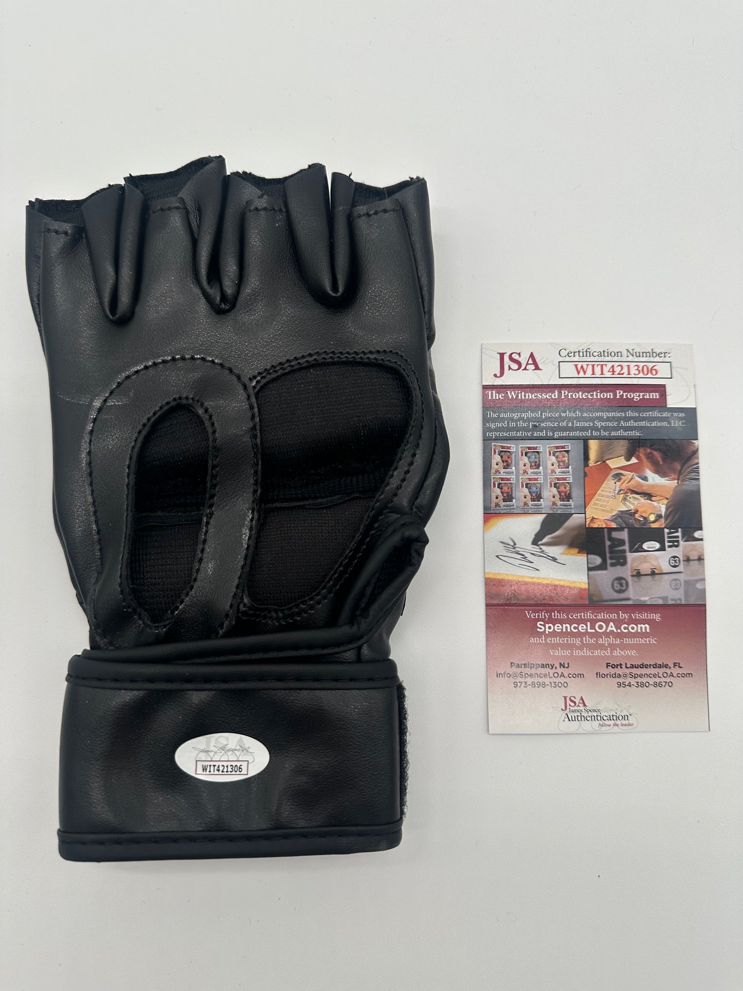 Frank Mir Signed UFC Glove (JSA Witness COA)