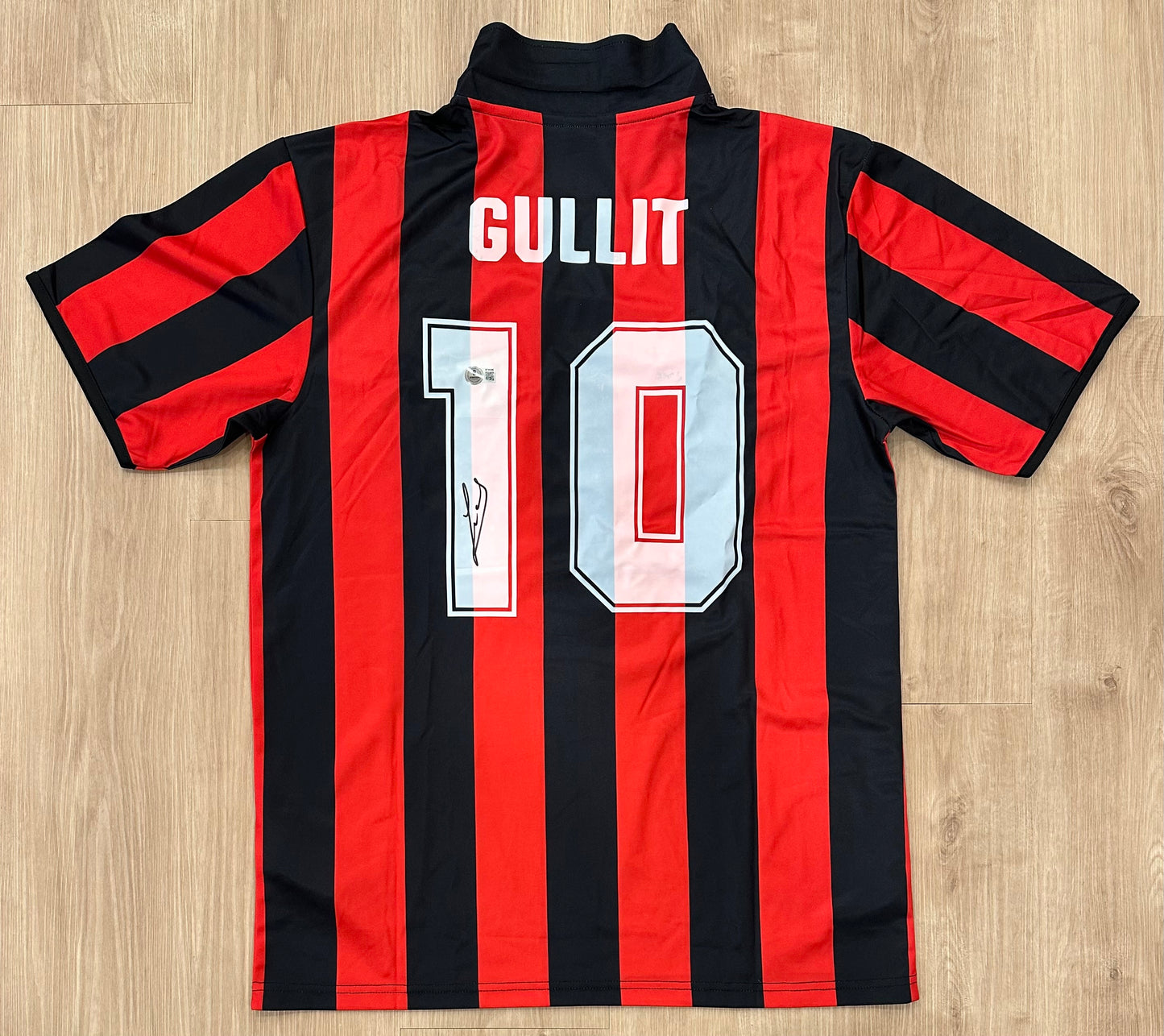 Ruud Gullit Signed AC Milan Kappa Authentic Jersey (Beckett)