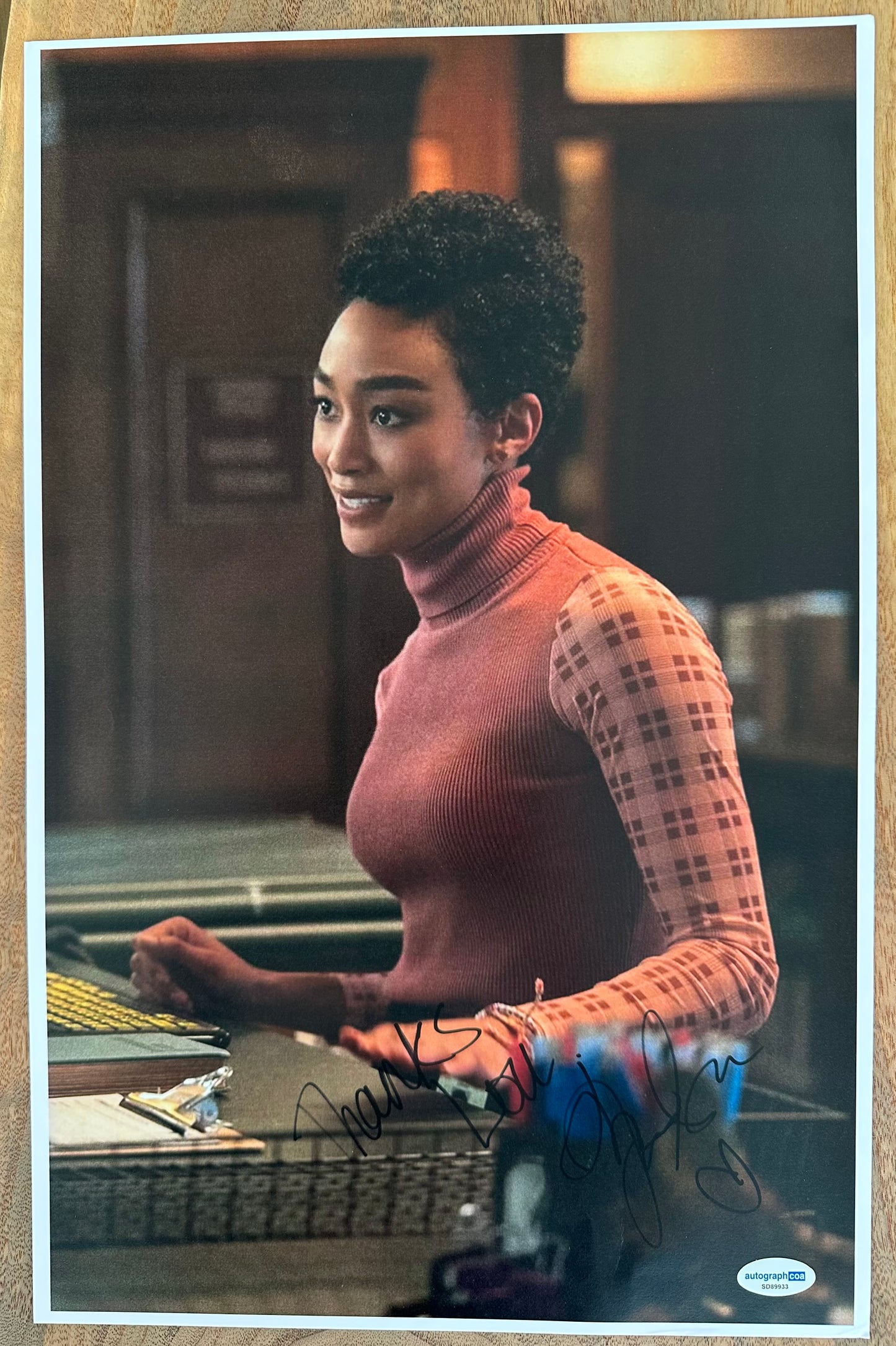 Tati Gabrielle Signed (ACOA) "You" 11x17 Photo Inscribed "Thanks, Love" - Marienne Bellamy