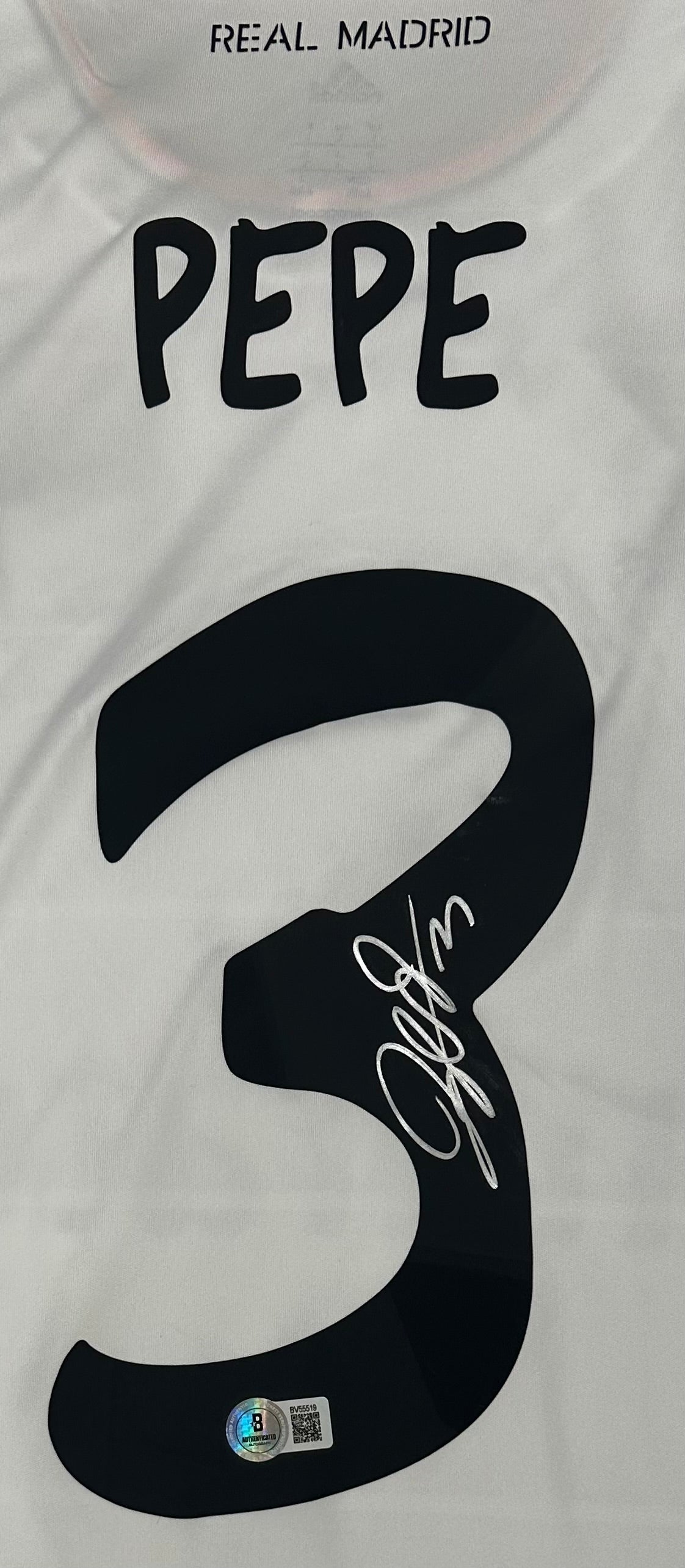 Pepe Signed Real Madrid CF Adidas Authentic Jersey (Beckett)