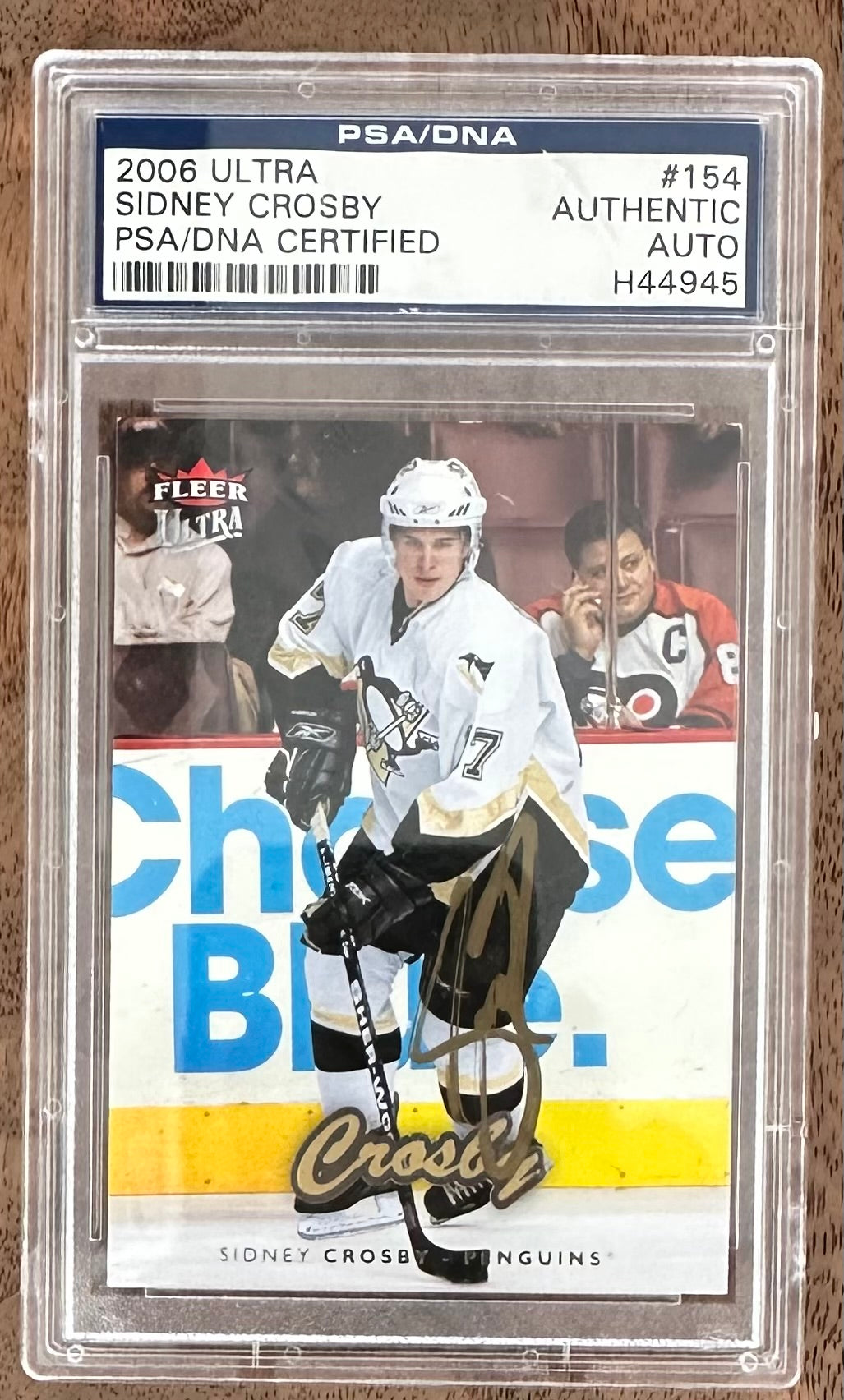 Sidney Crosby Signed 2006-07 Ultra #154 (PSA)