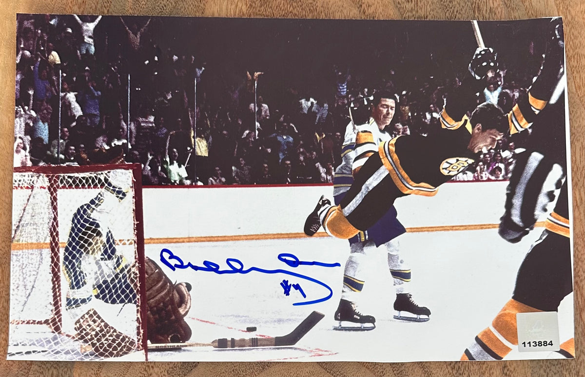 Bobby Orr Signed Bruins "The Flying Goal" 7x11 Photo - Official Bobby Orr Hologram & COA