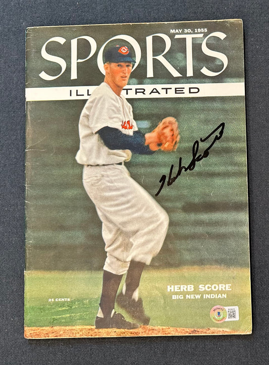 Herb Score Signed 1955 "Sports Illustrated" Magazine (Beckett)