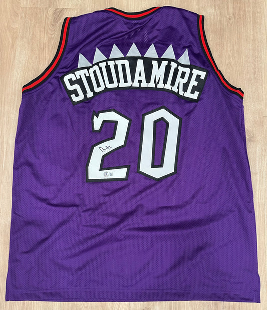 Damon Stoudamire Signed Jersey (Beckett) Toronto Raptors