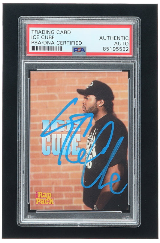 Ice Cube Signed 1991 Premier Rap Pack #47 RC (PSA) - Rookie Card