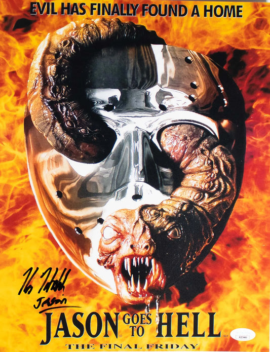 Kane Hodder “Jason” Signed Jason Goes To Hell 11×14 Photo (JSA COA)