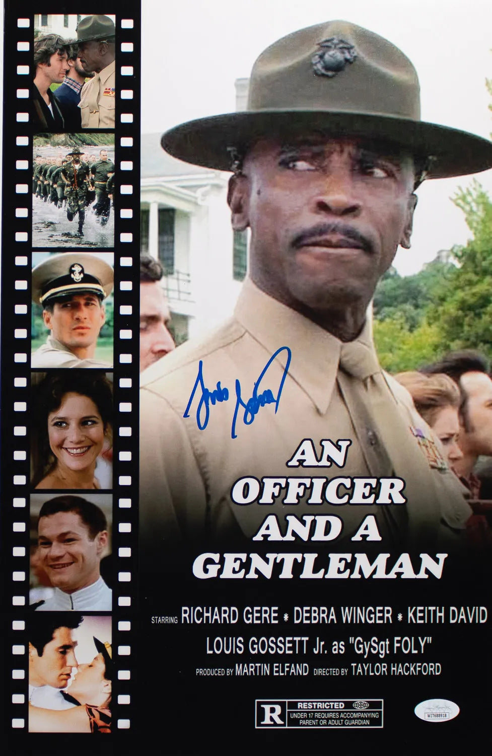 Louis Gossett Jr. Signed (JSA) ‘An Officer and a Gentleman’ 11×17 Photo (JSA Witness COA)