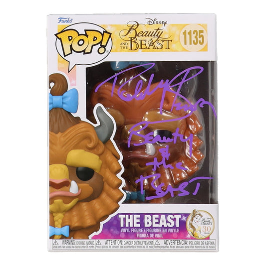 Robby Benson Signed "Beauty and the Beast" #1135 The Beast Funko Pop Vinyl Figure Inscribed "Beauty & The Beast" (OC Celebrity Marketing)