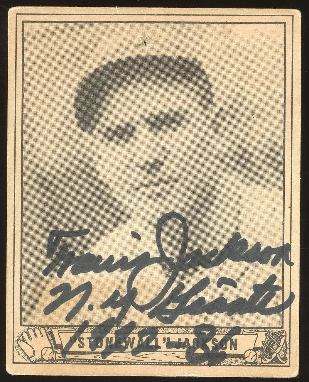 Travis Jackson ‘NY Giants 1922-36’ Signed (JSA COA) 1940 Play Ball Card #158