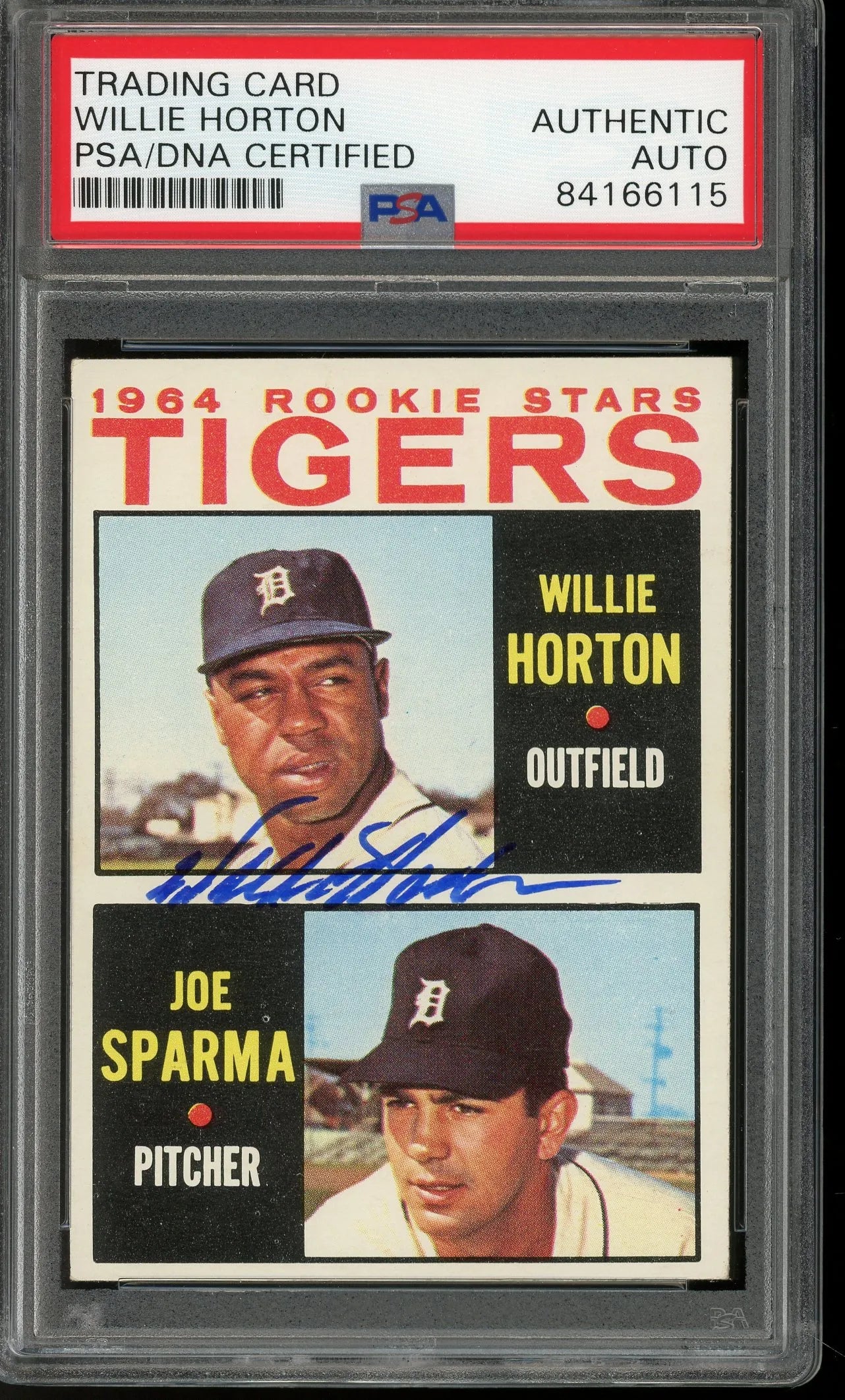 Willie Horton Signed 1964 Topps Rookie Card #512 (PSA/DNA) - RC