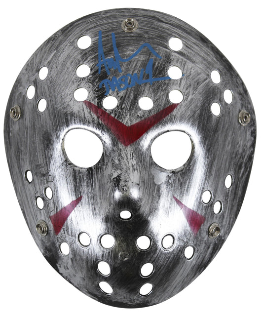 Ari Lehman Signed (Beckett) Jason "Friday the 13th" Mask Inscribed "Jason 1" - Beckett Witnessed