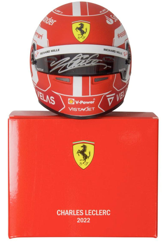 Charles Leclerc Signed Ferrari Mini Racing Helmet (Beckett)