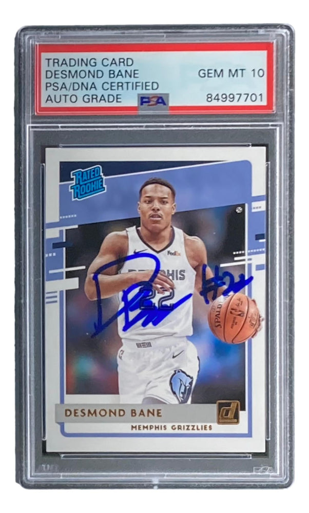 Desmond Bane Signed 2020-21 Donruss #240 RR RC (PSA | Autograph Graded 10) - Rookie Card | Autograph Graded 10