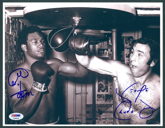 George Foreman & George Chuvalo Signed 8x11 Photo (PSA)