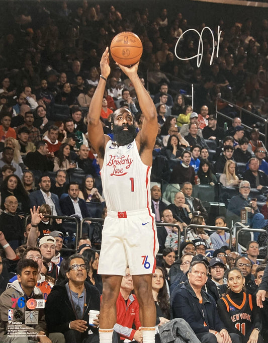 James Harden Signed 76ers 16x20 Photo (Beckett)