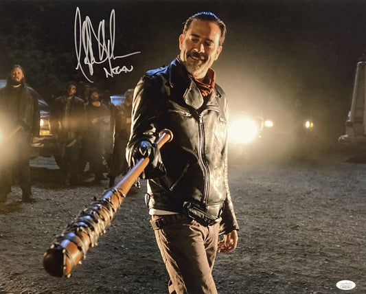 Jeffrey Dean Morgan Signed (JSA) "The Walking Dead" 16x20 Photo Inscribed "Negan" - JSA Witnessed