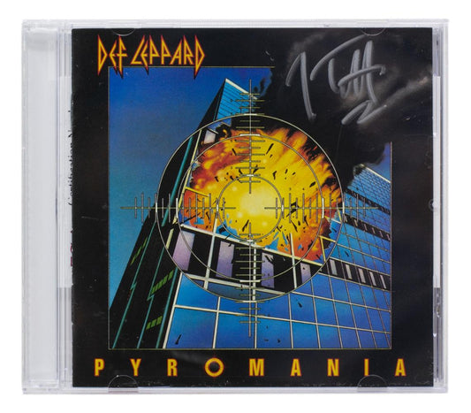 Joe Elliott Signed Def Leppard "Pyromania" CD Album (JSA)