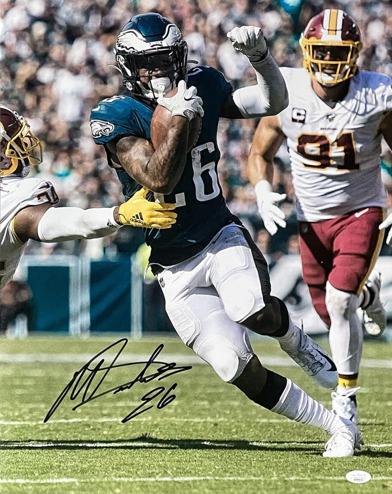 Miles Sanders Signed Eagles 16x20 Photo (JSA)