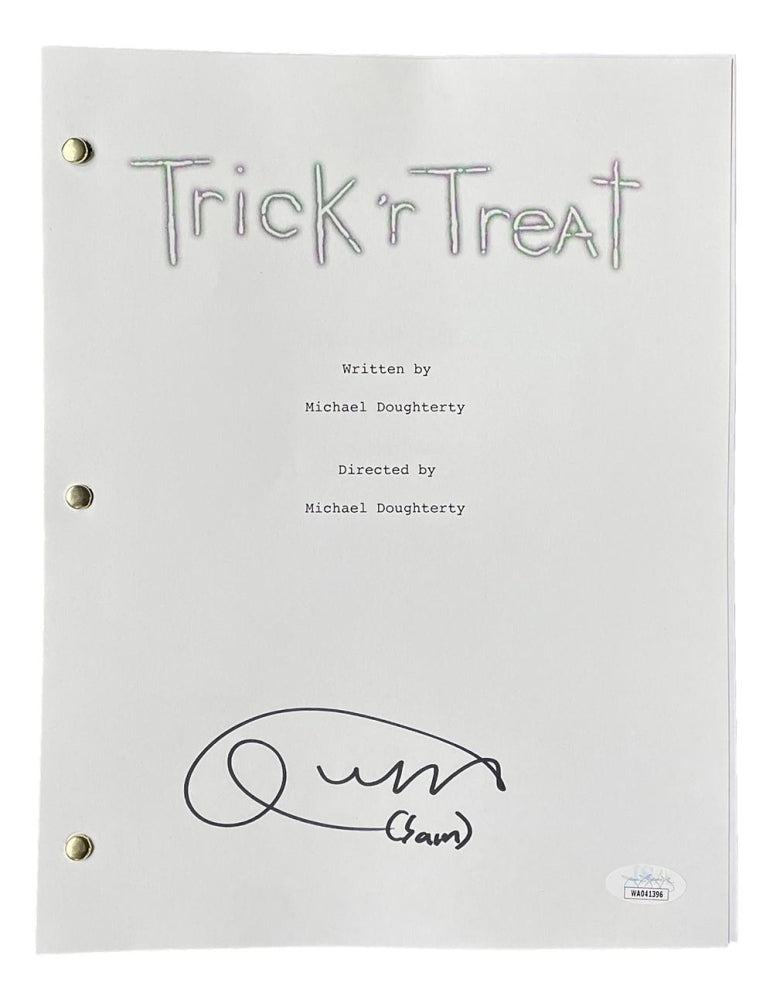 Quinn Lord Signed (JSA) "Trick 'r Treat" Movie Script Inscribed "(Sam)" - JSA Witnessed