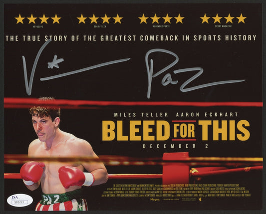 Vinny Paz Signed "Bleed For This" 8x10 Photo (JSA)