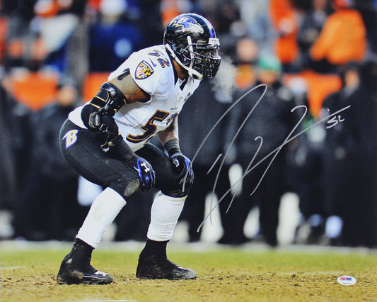 Ray Lewis Signed Ravens 16x20 Photo (PSA)