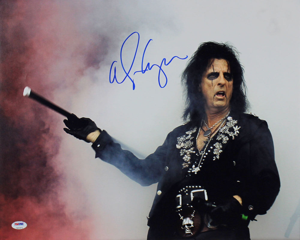 Alice Cooper Signed 16x20 Photo (PSA COA)