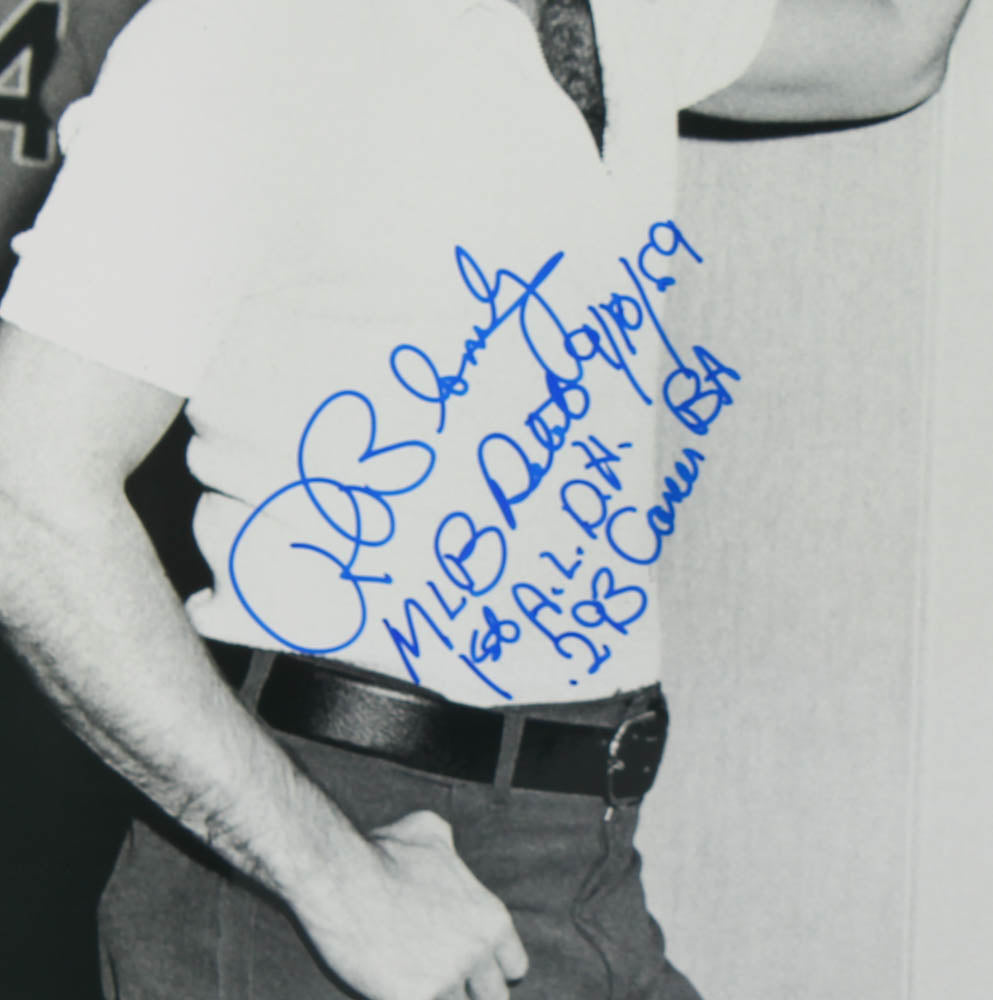 Ron Blomberg Signed (Steiner & MLB) 16x20 Photo Inscribed "MLB Debut 9/10/69" , "1st A.L.D.H" & ".293 Career BA" - MLB Authentication Hologram