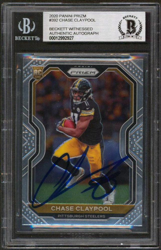 Chase Claypool Signed 2020 Panini Prizm #392 RC (BGS) - Rookie Card