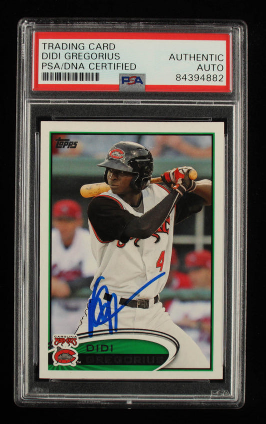 Didi Gregorius Signed 2012 Topps Pro Debut #177 RC (PSA Encapsulated) - Rookie Card