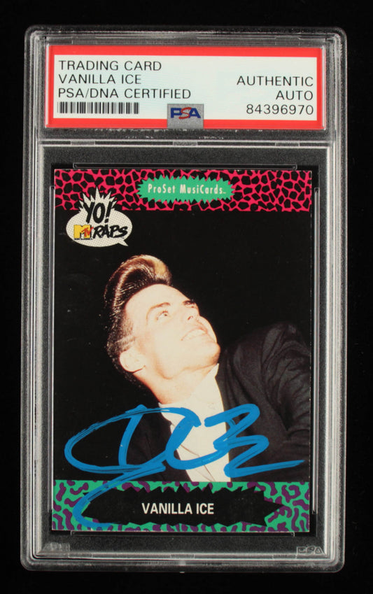 Vanilla Ice Signed 1991 YO! MTV Raps Complete Series #90 (PSA Encapsulated)