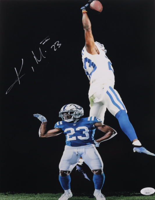 Kenny Moore II Signed (JSA) Colts 11x14 Photo