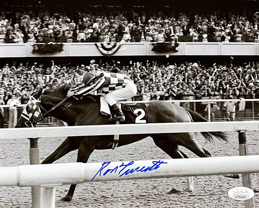 Ron Turcotte Signed 8x10 Photo (JSA) JSA Witnessed