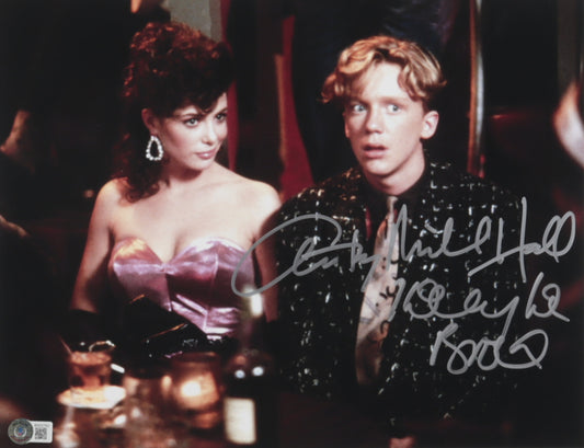 Anthony Michael Hall & Kelly Le Brock Signed (Beckett) "Weird Science" 11x14 Photo - Gary Wallace & Lisa