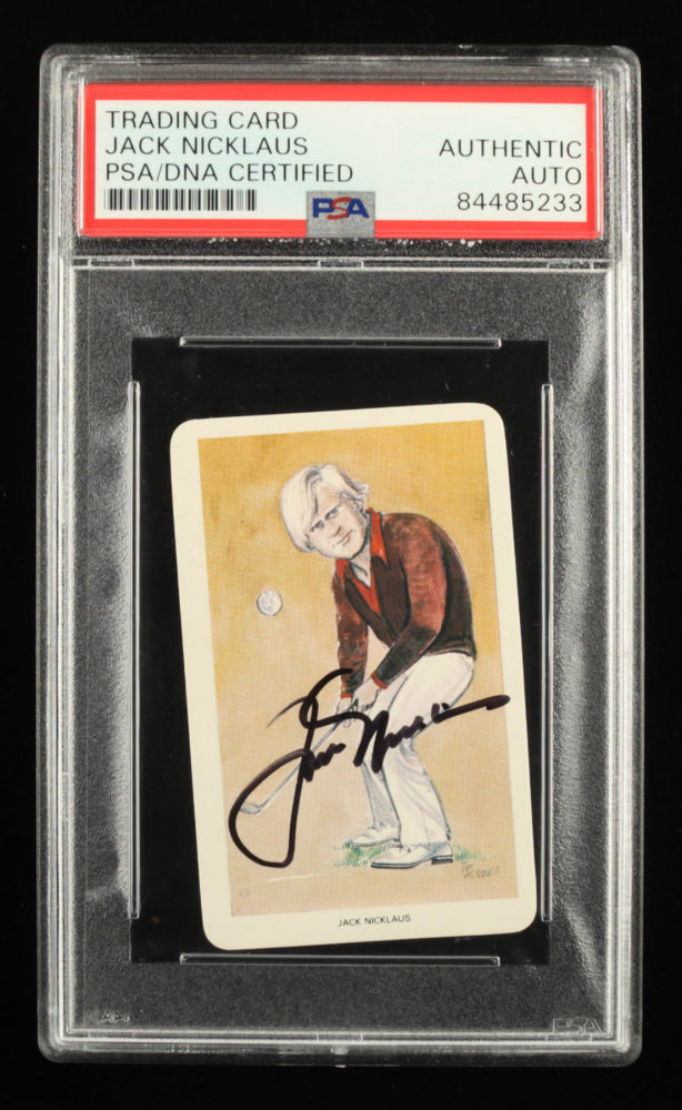 Jack Nicklaus Signed 1979 World of Sport #22 RC (PSA) - Rookie Card