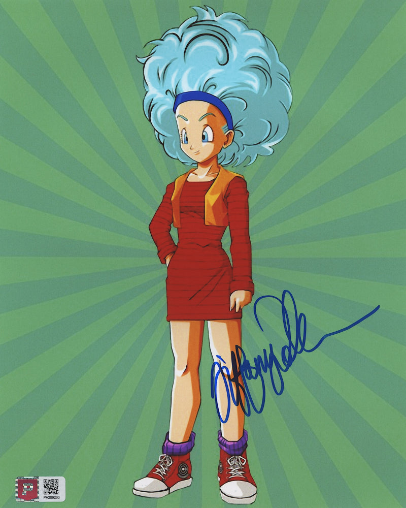 Tiffany Vollmer Signed "Bulma" Dragon Ball Z 8x10 Photo (PA COA) - Bulma