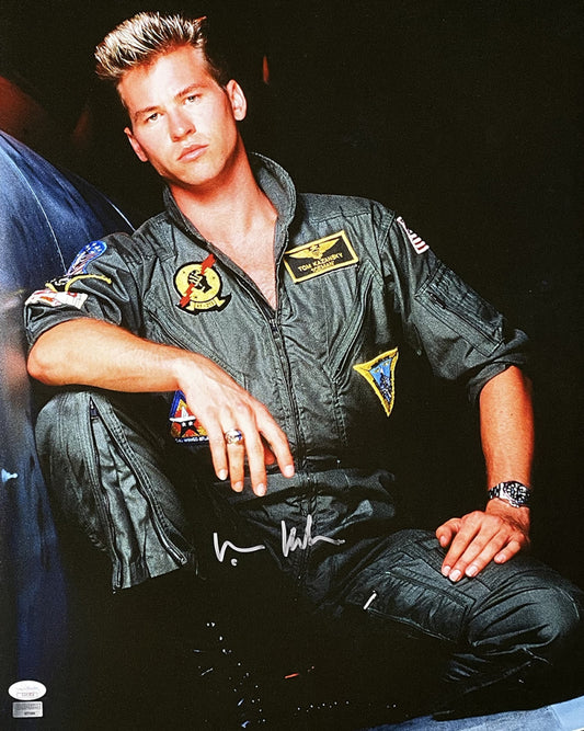 Val Kilmer Signed (JSA) "Top Gun" 16x20 Photo - Lt. Tom "Iceman" Kazansky