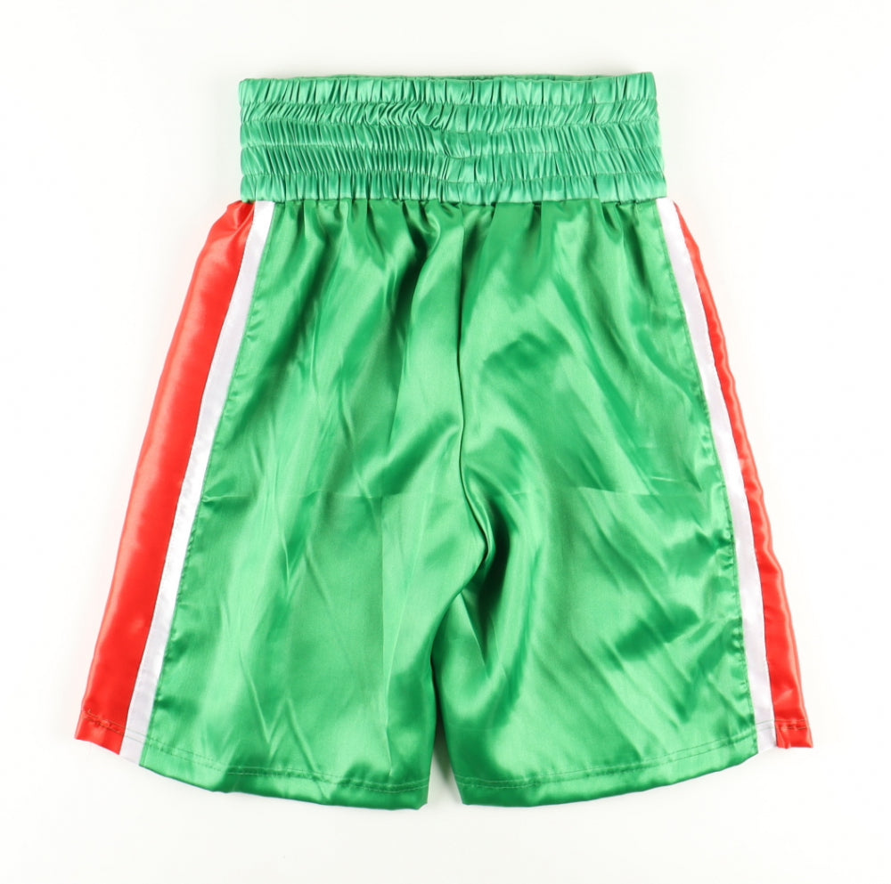 Ray "Boom Boom" Mancini Signed (JSA) Boxing Trunks - JSA Witnessed