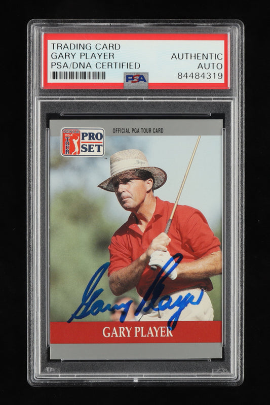 Gary Player Signed 1990 Pro Set #79 RC (PSA) Rookie Card