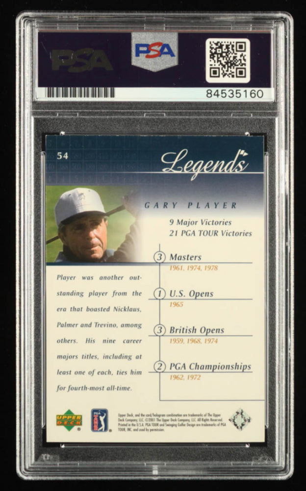 Gary Player Signed 2001 Upper Deck #54 (PSA)