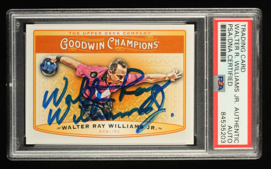 Walter Ray Williams Jr. Signed 2019 Upper Deck Goodwin Champions #82 (PSA)