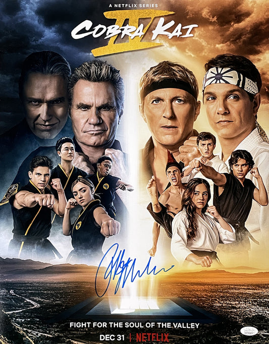 Ralph Macchio Signed (JSA) "Cobra Kai IV" 16x20 Photo - JSA Witnessed