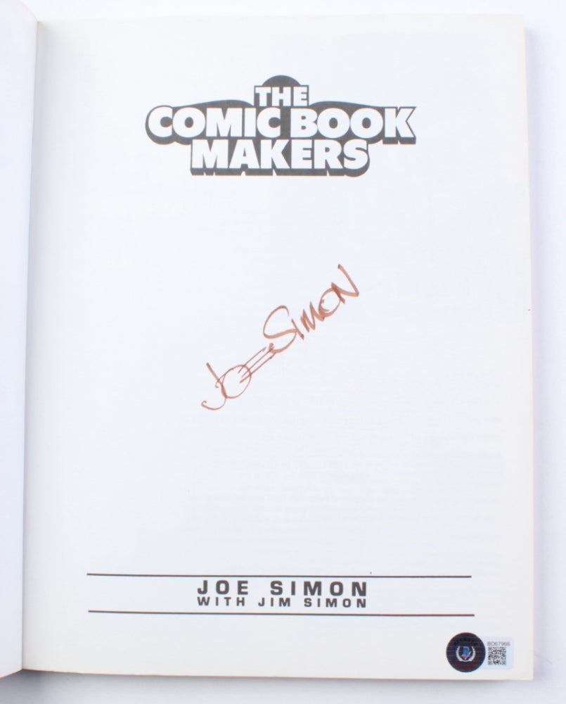 Joe Simon Signed (Beckett) "The Comic Book Makers" Softcover Book
