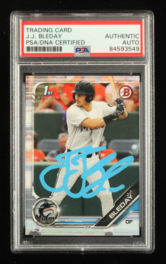 J.J. Bleday Signed 2019 Bowman Draft #BD150 RC (PSA) - Rookie Card