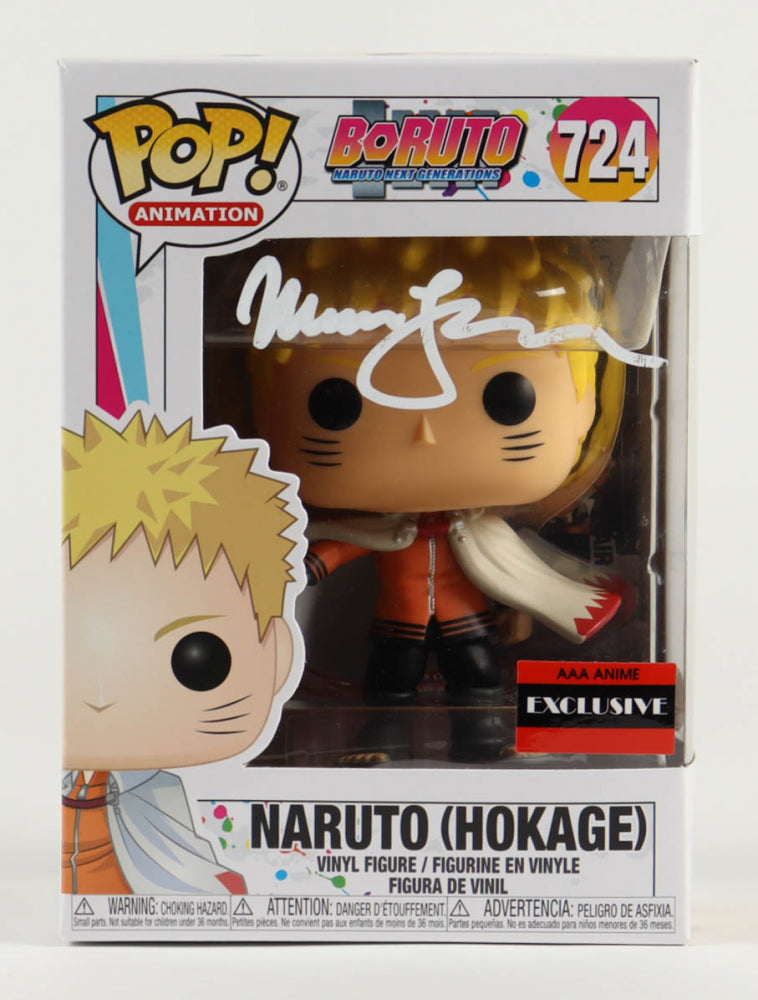 Maile Flanagan Signed (JSA) "Boruto: Naruto Next Generations" #724 Naruto (Hokage) Funko Pop! Vinyl Figure - JSA Witnessed