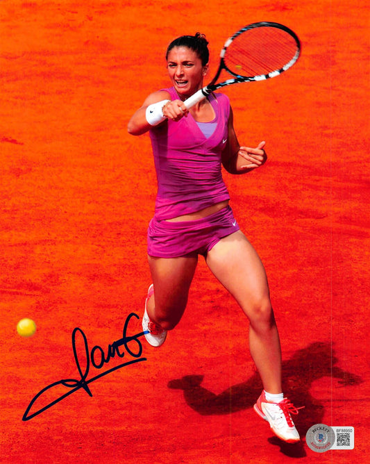 Sara Errani Signed 8x10 Photo (Beckett)