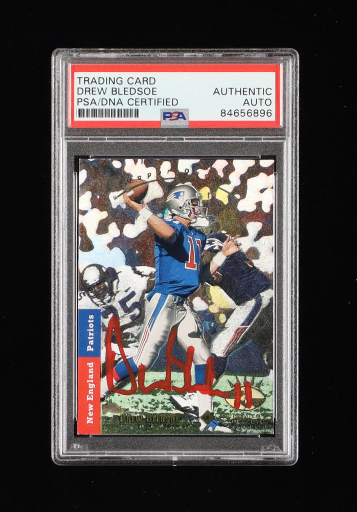 Drew Bledsoe Signed 1993 SP #9 RC (PSA) Rookie Card