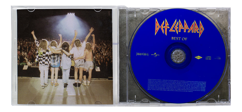 Joe Elliott Signed (JSA) Def Leppard "Best Of" CD Album - JSA Witnessed